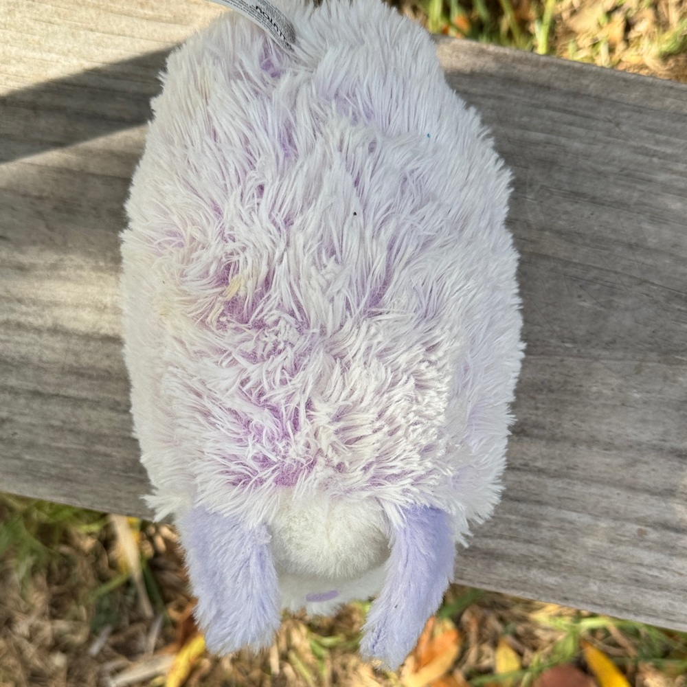 Plush Stuffed Animal Toy - Purple and White